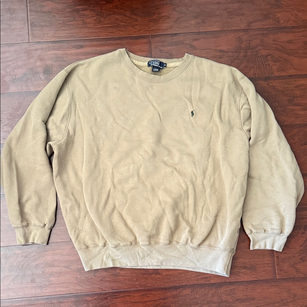 Polo by Ralph Lauren Men's Beige Crewneck Sweater size XL